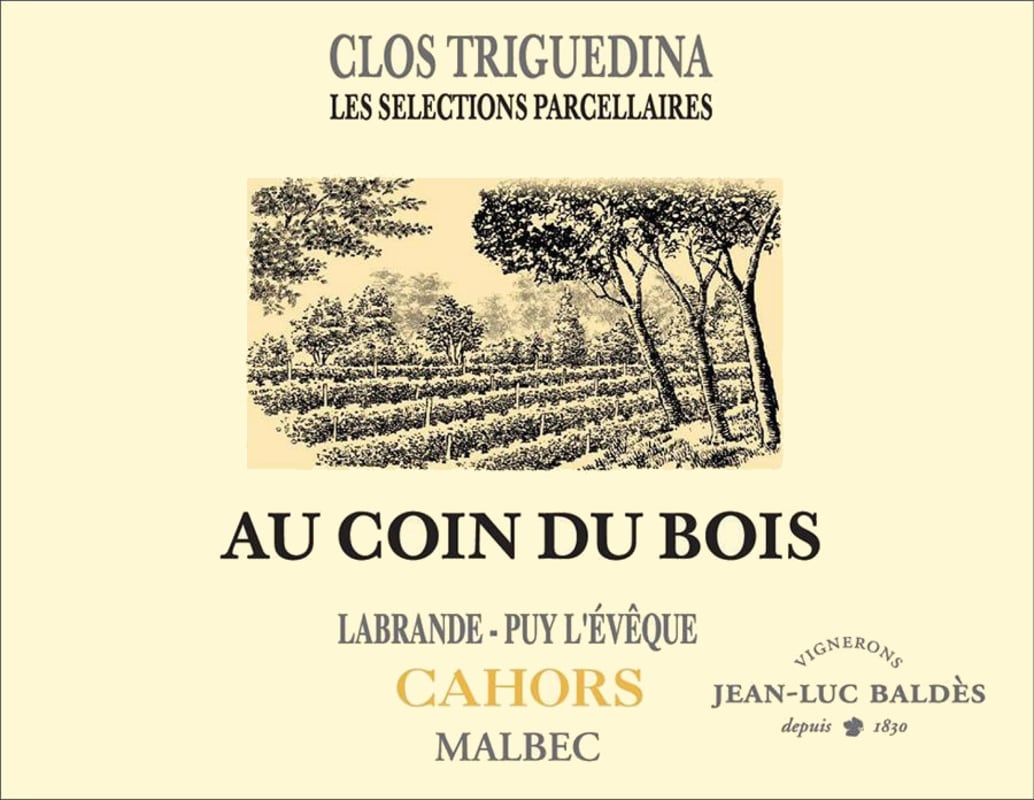 Triguedina Clos Triguedina Au Coin du Bois 2012 Front Label