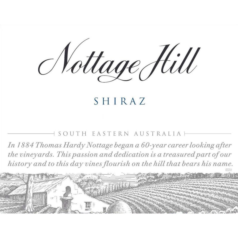 Hardys Nottage Hill Shiraz 2011 Front Label