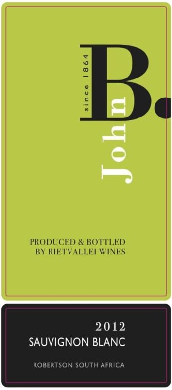 John B Sauvignon Blanc 2012 Front Label