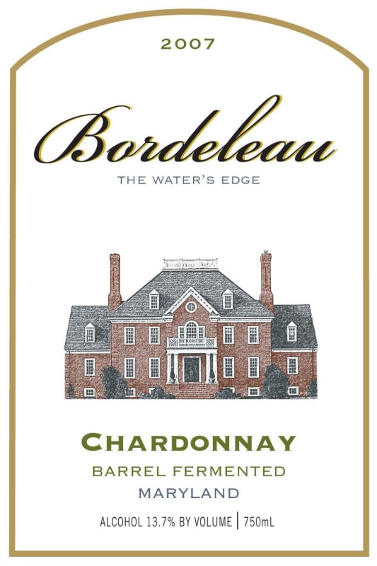 Bordeleau Vineyards & Winery Barrel Fermented Chardonnay 2007 Front Label