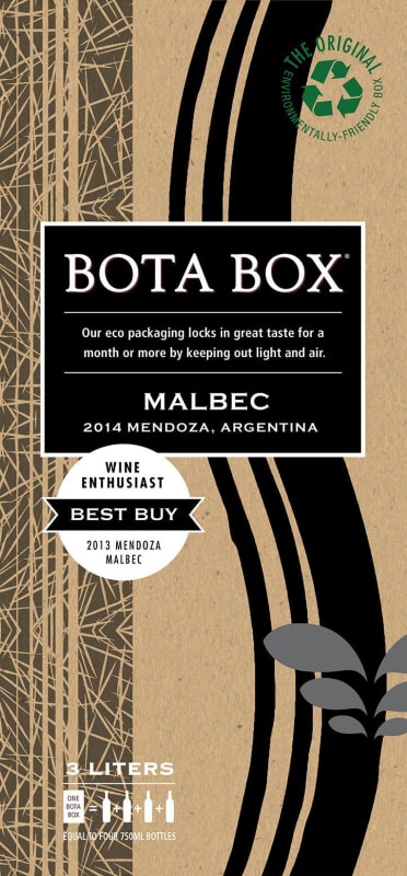 Bota Box Malbec 2014 Front Label