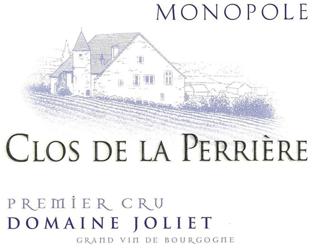 Domaine Joliet Clos de la Perriere Premier Cru monopole 2013 Front Label