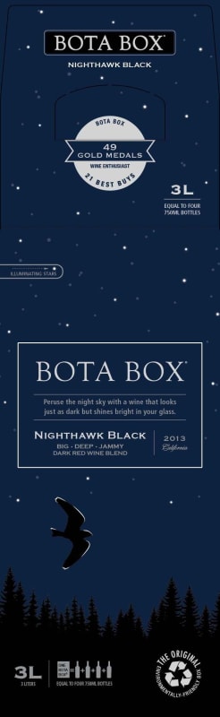 Bota Box Nighthawk Black 2013 Front Label