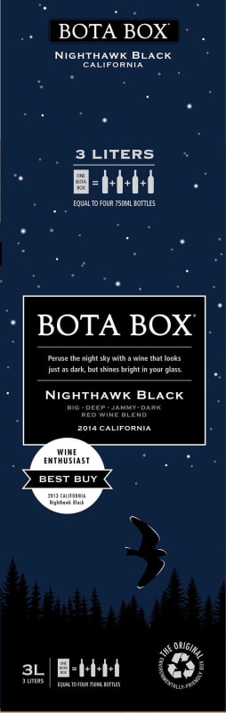 Bota Box Nighthawk Black 2014 Front Label