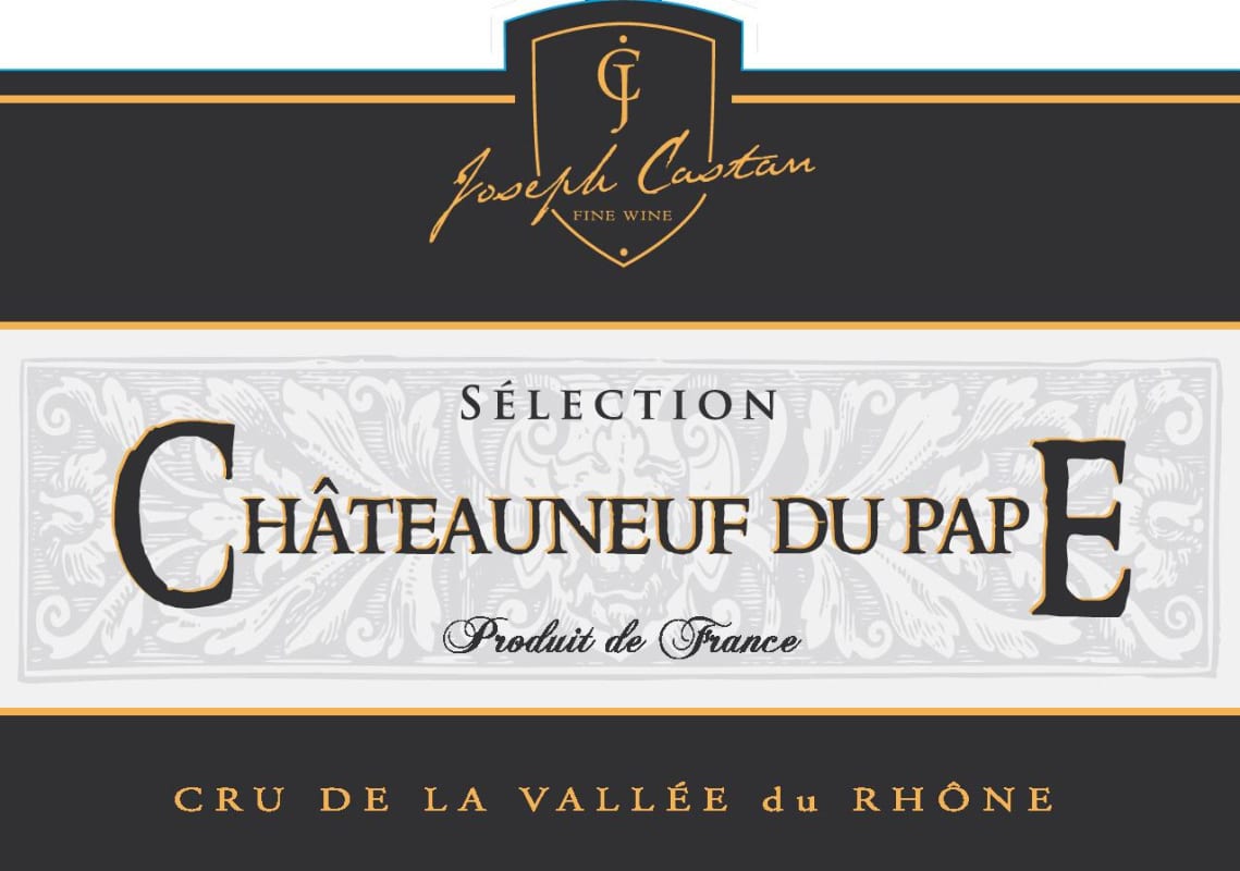 Joseph Castan Chateauneuf-du-Pape Selection 2015 Front Label