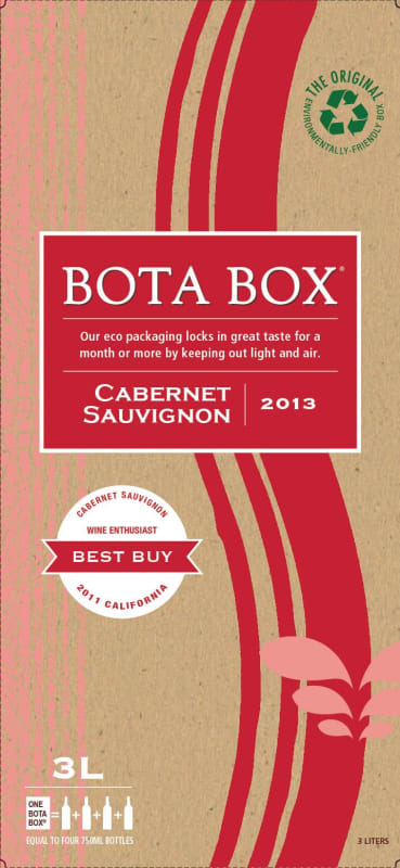 Bota Box Cabernet Sauvignon 2013 Front Label