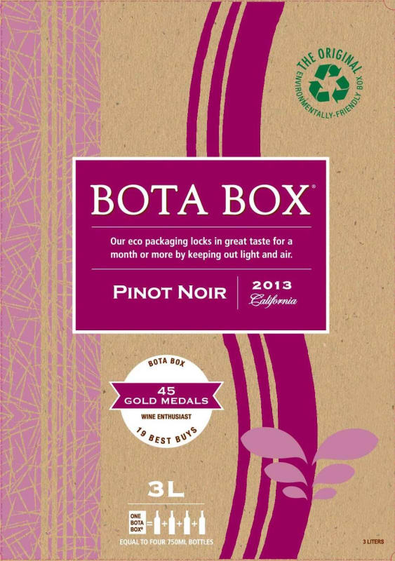 Bota Box Pinot Noir 2013 Front Label