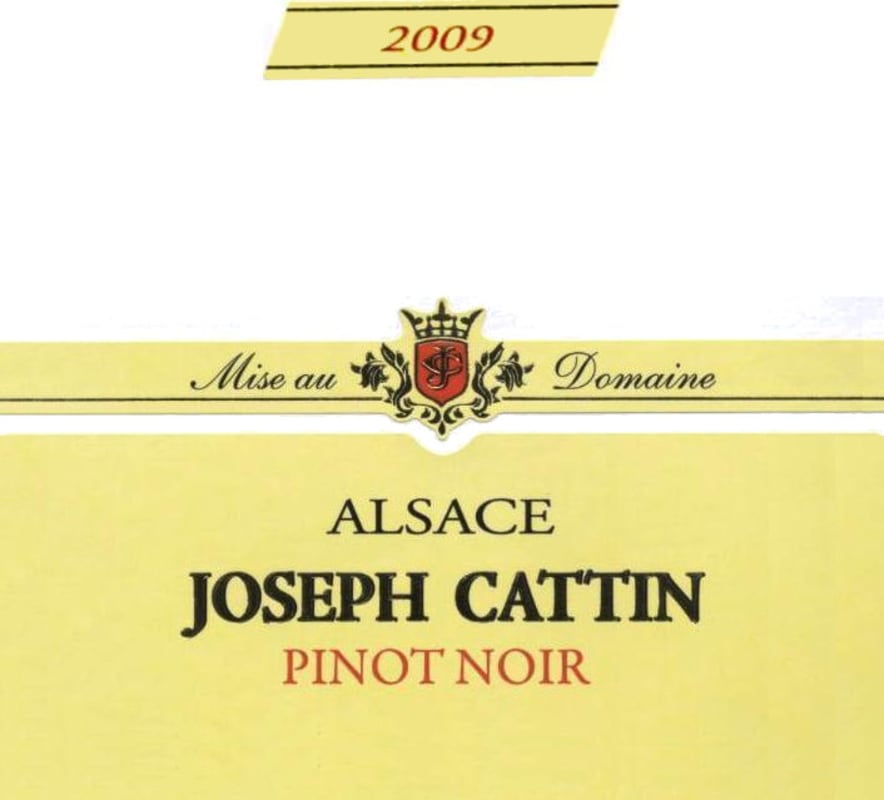 Joseph Cattin Pinot Noir 2009 Front Label