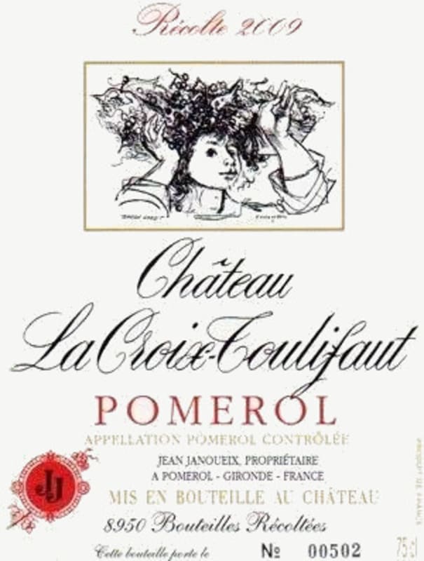 Joseph Janoueix Chateau La Croix-Toulifaut 2009 Front Label
