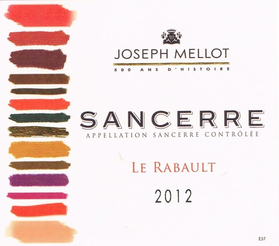 Joseph Mellot Sancerre Le Rabault Rouge 2012 Front Label