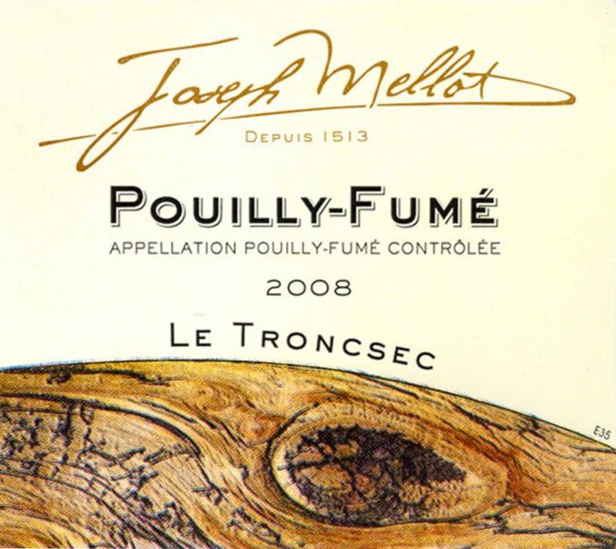 Joseph Mellot Pouilly-Fume Le Troncsec 2008 Front Label
