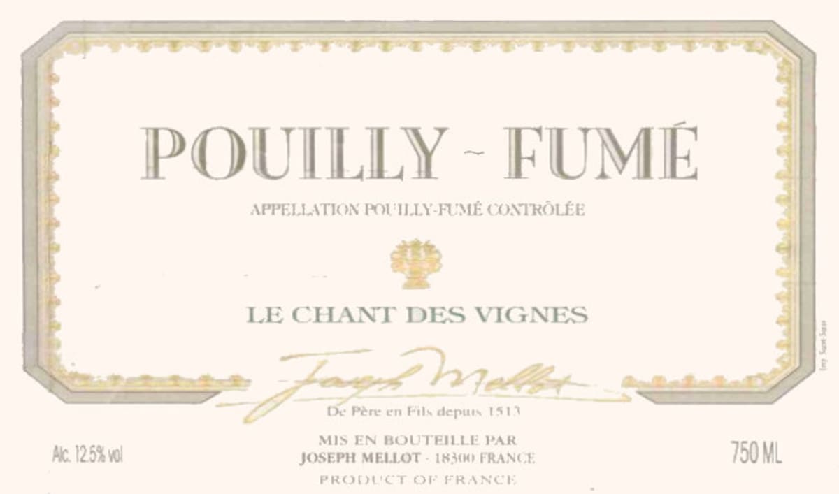 Joseph Mellot Pouilly-Fume Le Chant des Vignes 2003 Front Label