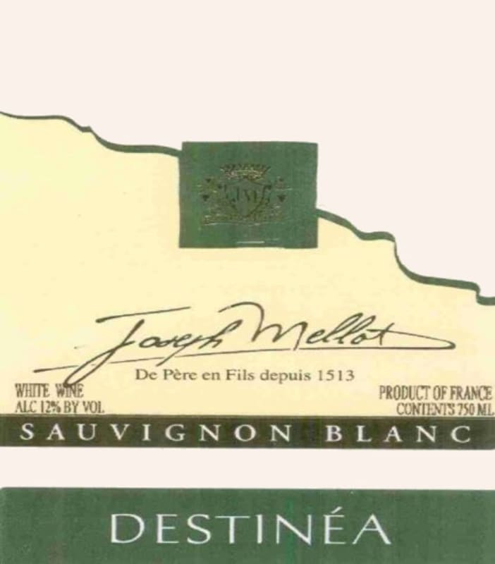 Joseph Mellot Destinea Sauvignon Blanc 2008 Front Label