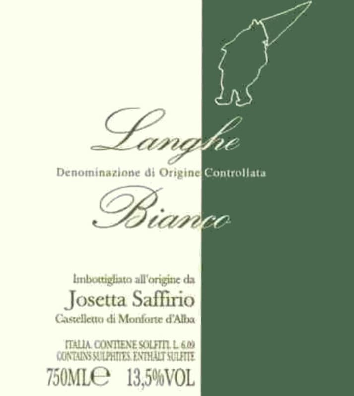 Cazals Langhe Bianco 2013 Front Label