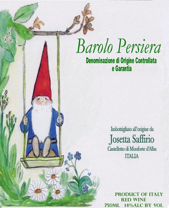 Cazals Barolo Persiera 2006 Front Label