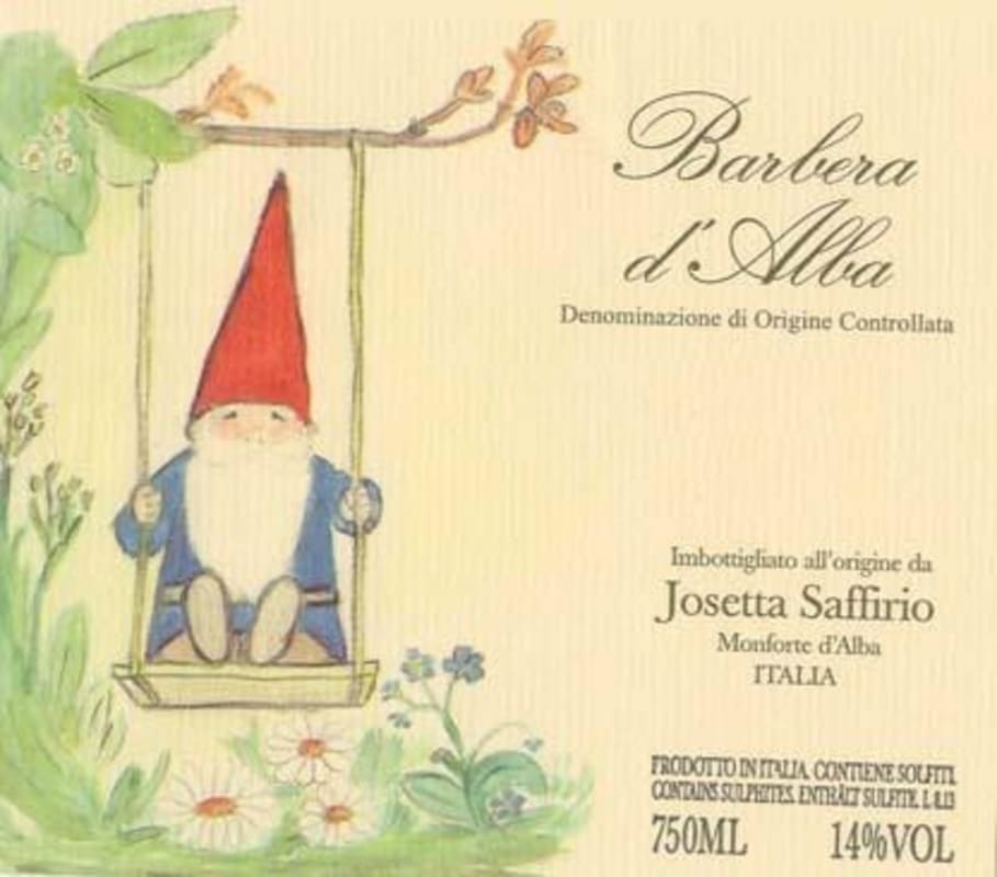 Cazals Barbera d'Alba 2013 Front Label