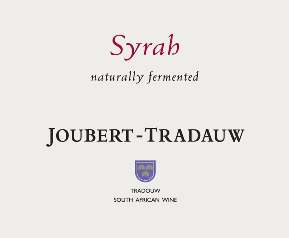 Joubert-Tradauw Syrah 2011 Front Label