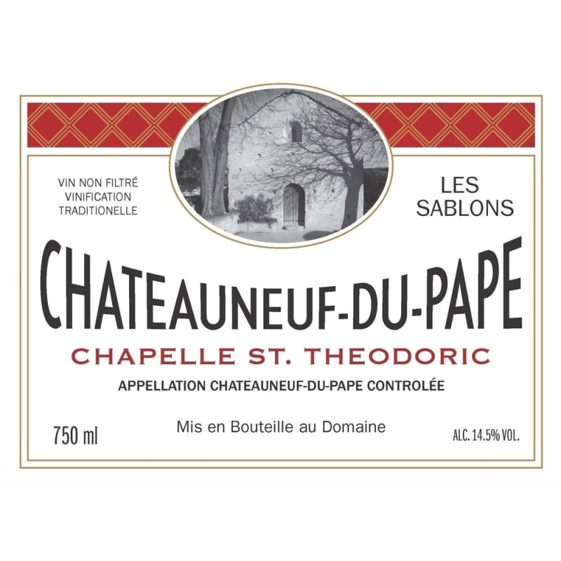 Chapelle St. Theodoric Chateauneuf-du-Pape Les Sablons 2014 Front Label