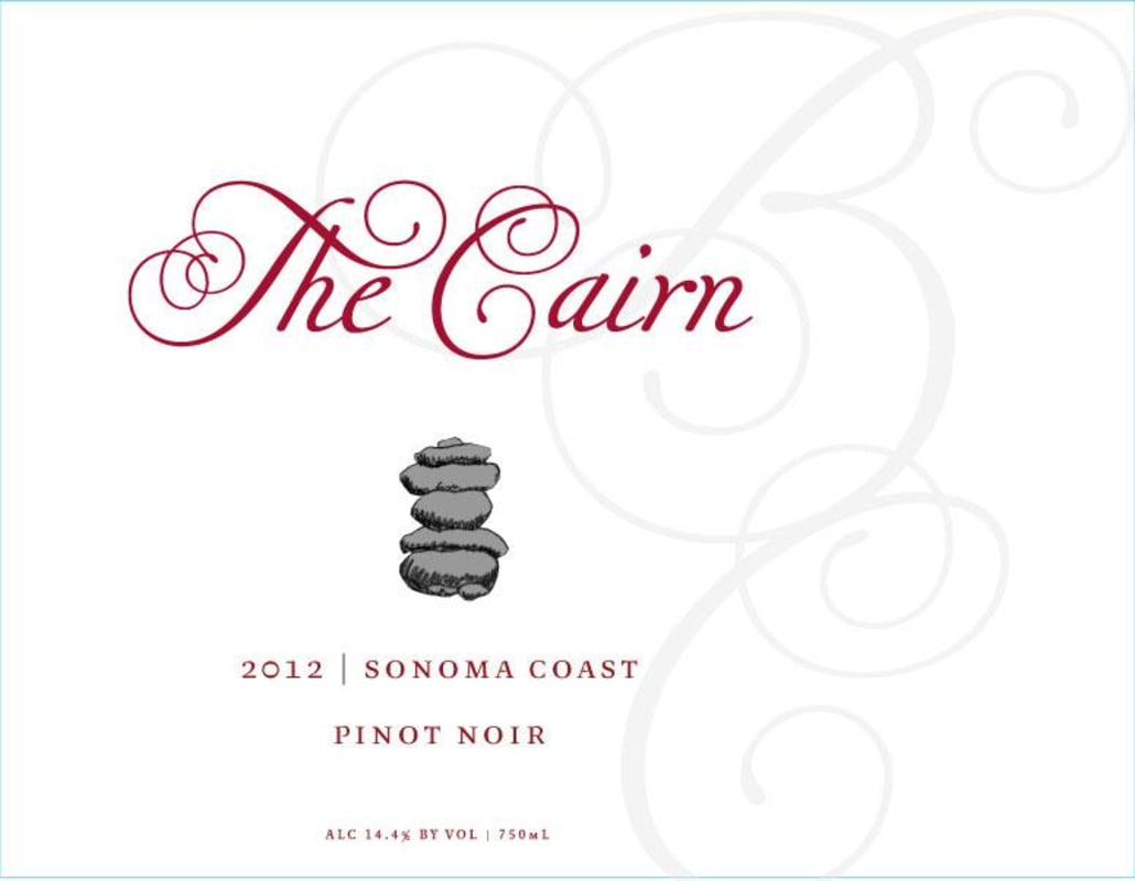 Bougetz Cellars The Cairn Pinot Noir 2012 Front Label