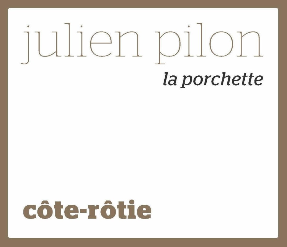 Julien Pilon Cote-Rotie La Porchette 2013 Front Label