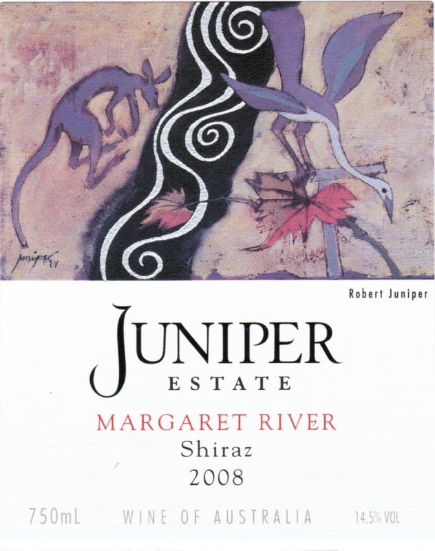 Juniper Estate Shiraz 2008 Front Label