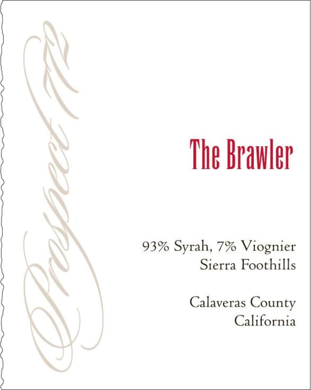 Prospect 772 The Brawler Syrah Viognier 2012 Front Label