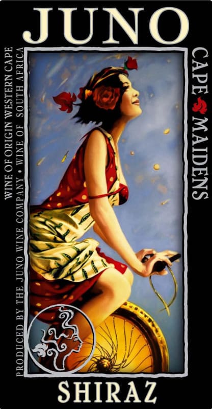 Juno Wine Company Cape Maidens Shiraz 2009 Front Label