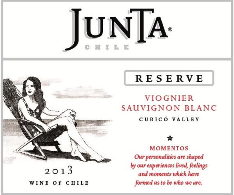 Junta Winery Momentos Reserva Viognier Sauvignon Blanc 2013 Front Label