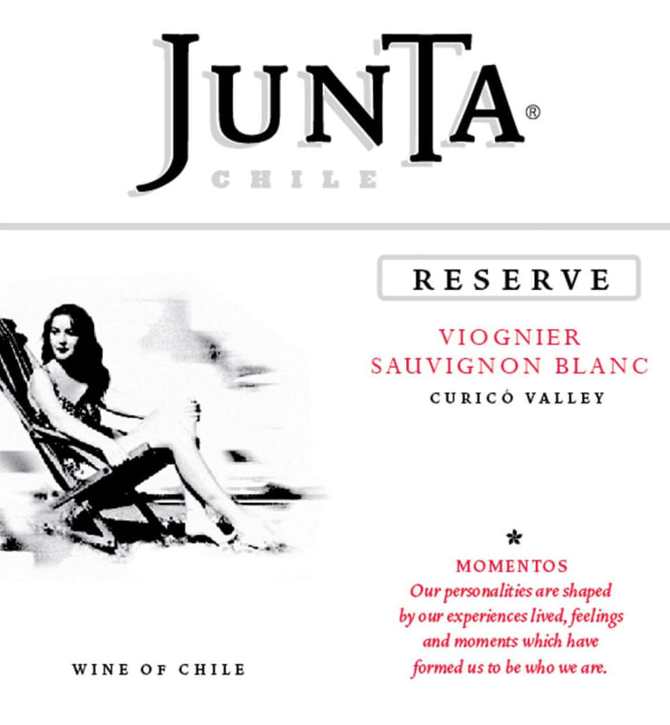Junta Winery Momentos Reserva Viognier Sauvignon Blanc 2012 Front Label