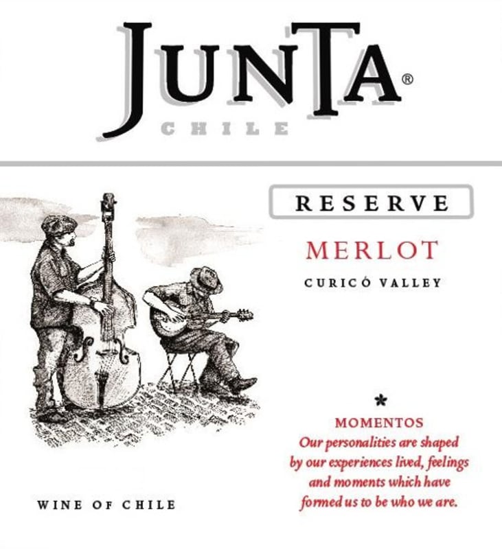 Junta Winery Momentos Reserva Merlot 2013 Front Label