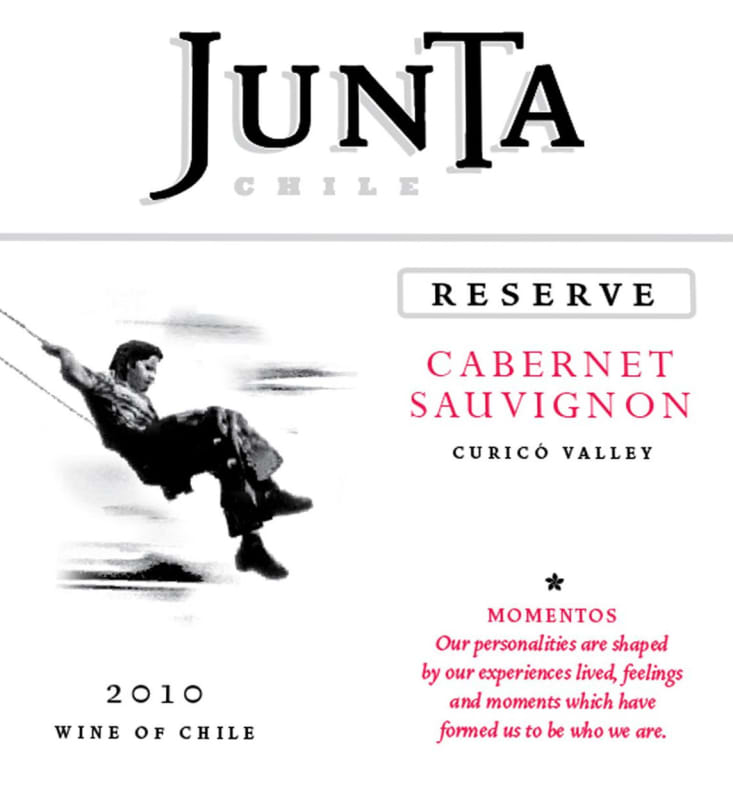 Junta Winery Momentos Reserva Cabernet Sauvignon 2010 Front Label