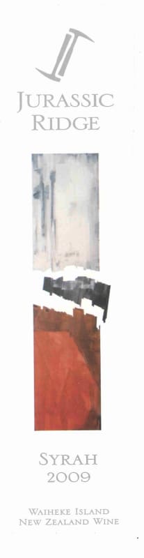 Jurassic Ridge Waiheke Island Syrah 2009 Front Label