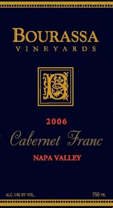Bourassa Vineyards Cabernet Franc 2006 Front Label
