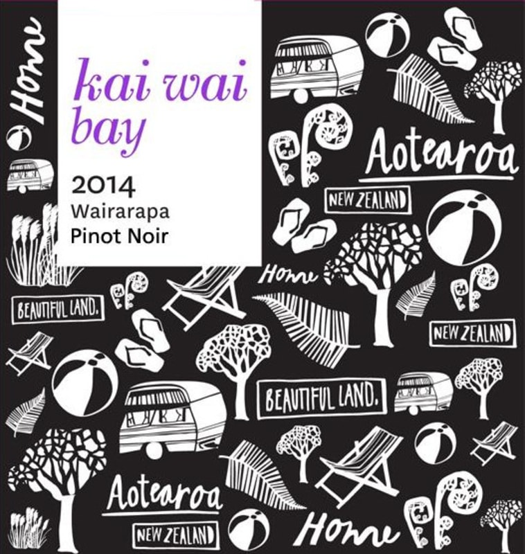 Kai Wai Bay Pinot Noir 2014 Front Label