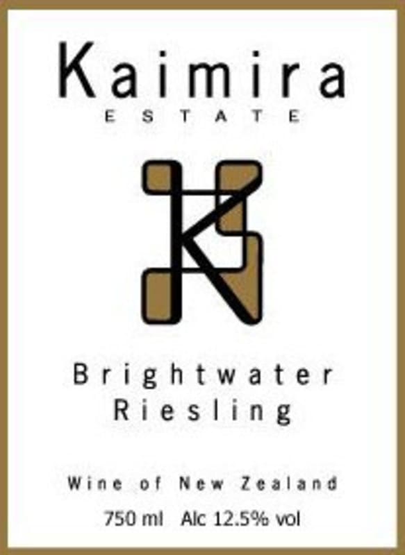 Kaimira Estate Wines Nelson Brightwater Riesling 2009 Front Label
