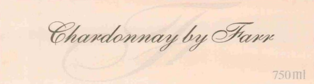 Kalvos Pty Ltd. Farr Chardonnay 2010 Front Label