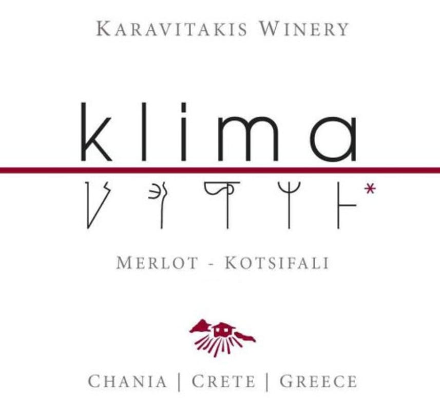 Karavitakis Klima Merlot-Kotsifali 2012 Front Label