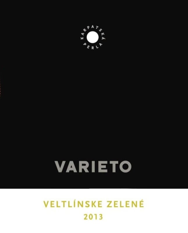 Karpatska Perla Varieto Veltlinske Zelene 2013 Front Label