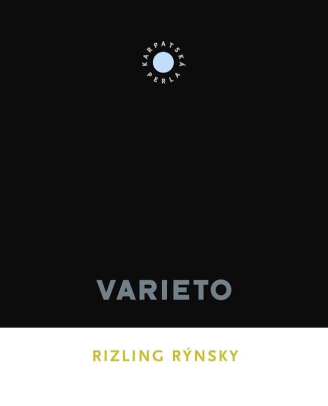 Karpatska Perla Varieto Rizling Rynsky 2014 Front Label