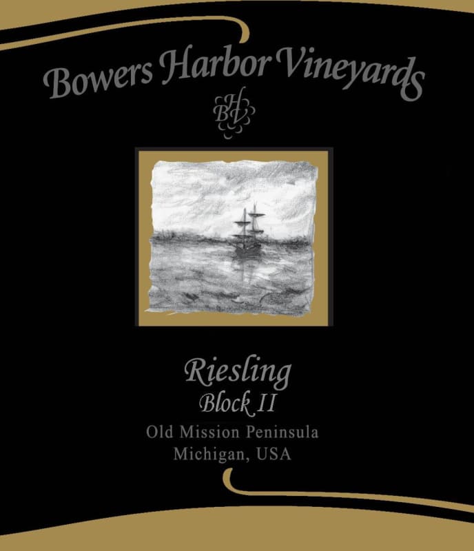 Bowers Harbor Vineyards Block II Riesling 2013 Front Label