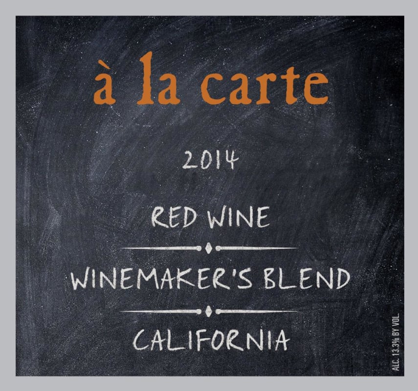 Brack Mountain Wine Company A la Carte Winemaker's Blend Red 2014 Front Label