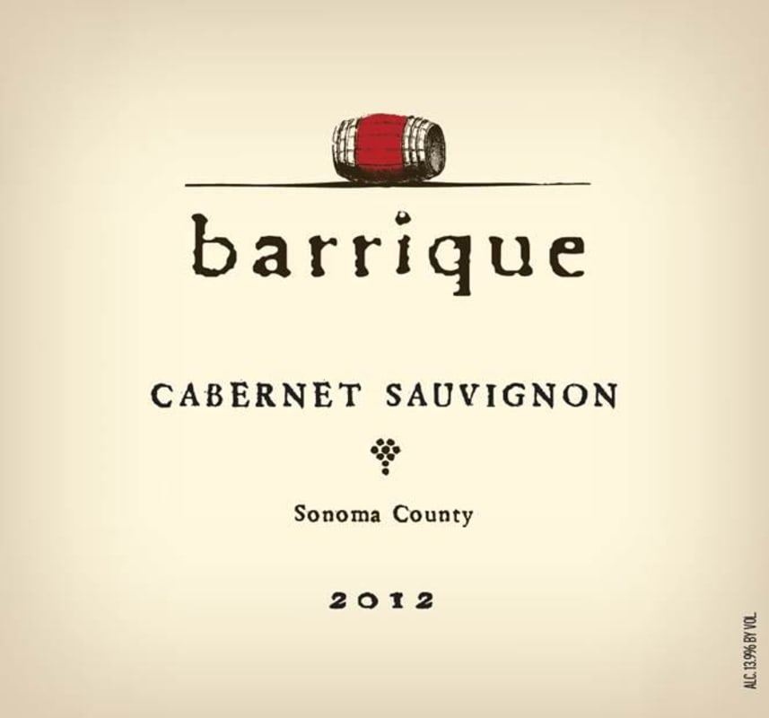 Brack Mountain Wine Company Barrique Cabernet Sauvignon 2012 Front Label