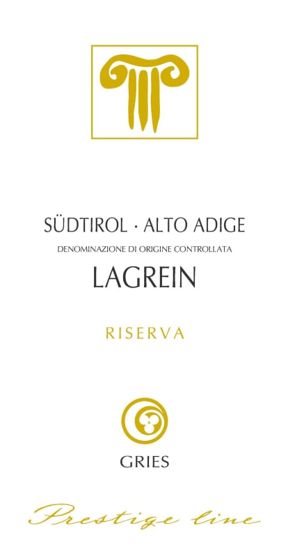 Kellerei Bozen Sudtirol-Alto Adige Prestige Line Gries Riserva Lagrein 2014 Front Label