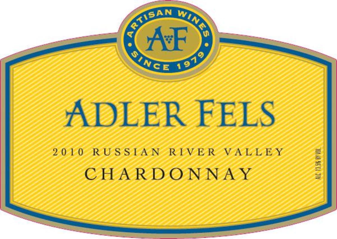 Adler Fels Chardonnay 2010 Front Label
