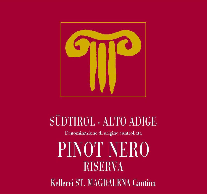 Kellerei Bozen Sudtirol-Alto Adige Riserva Pinot Nero 2012 Front Label