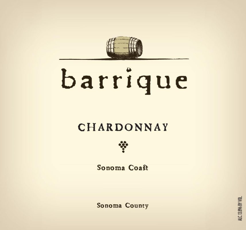 Brack Mountain Wine Company Barrique Chardonnay 2015 Front Label