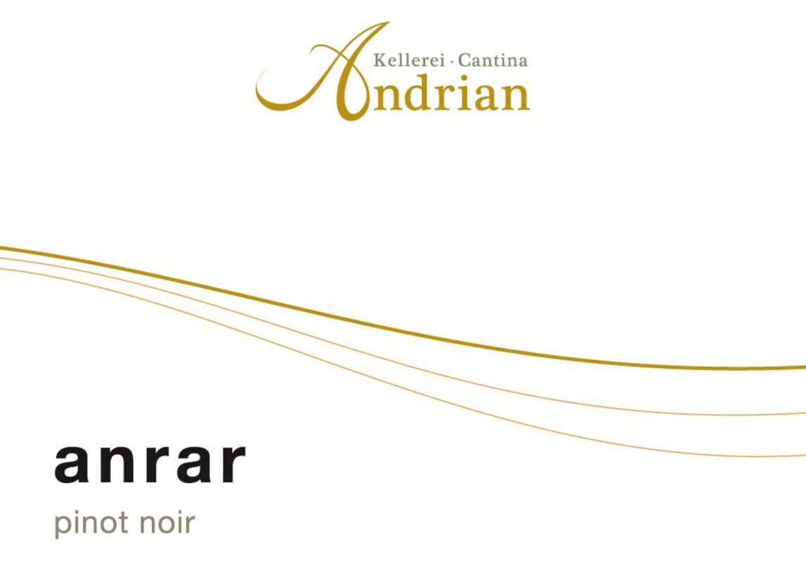 Cantina Andrian Alto Adige Anrar Riserva Pinot Noir 2013 Front Label