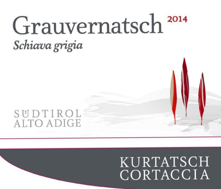 Kurtatsch Alto Adige Grauvernatsch Schiava Grigia 2014 Front Label