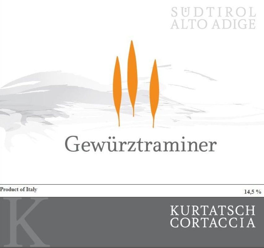 Kurtatsch Alto Adige Gewurztraminer 2012 Front Label