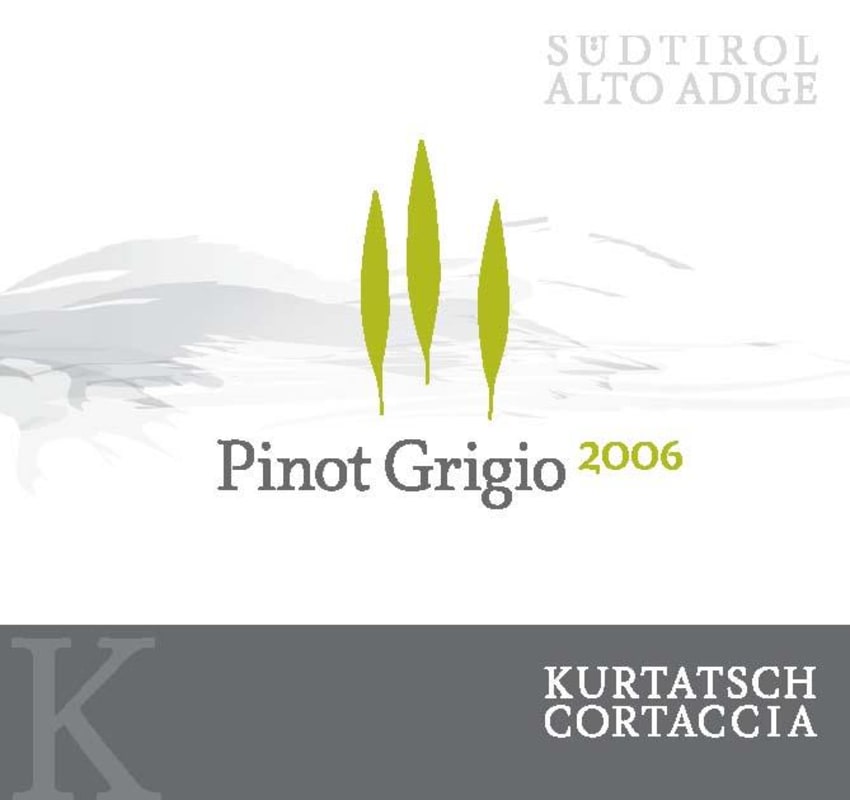 Kurtatsch Alto Adige Pinot Grigio 2006 Front Label
